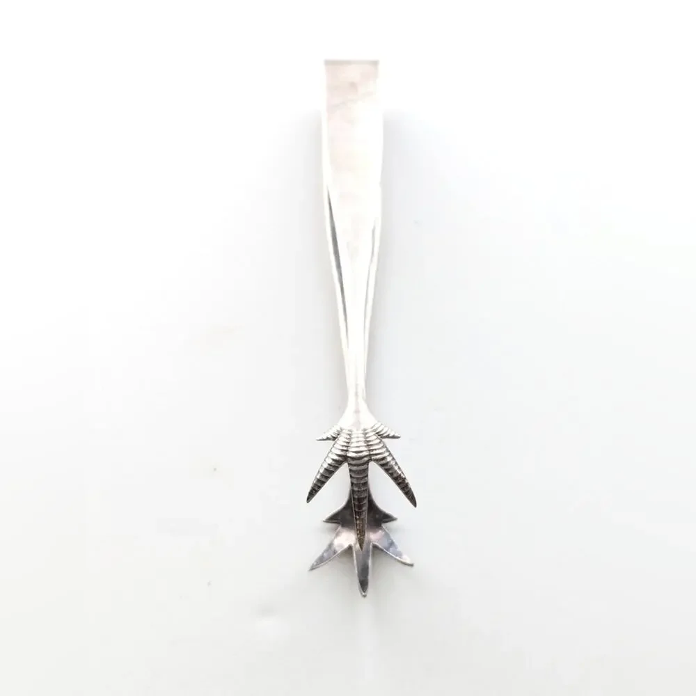 Vintage EPNS Silver Plated Unique Bird Talon Sugar Nips Ice Tongs England